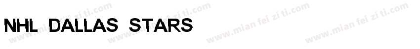 NHL Dallas Stars字体转换